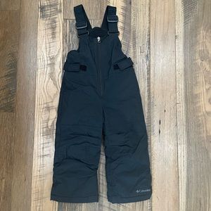 Columbia Omni Shield snow bibs girl boy 8